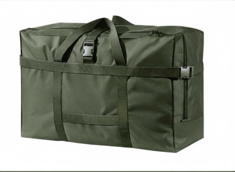 Extra large - foldable travel bag - a portable storage bag suitable for air travel - camping-and weekend getaways - Waterproof and durable -(Green-75L) Green 75L