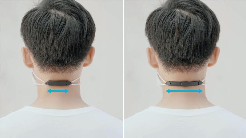 [Australia] - NEARNESS- Adjustable Mask Clips Magnetic Mask Strap (Pink) Pink 