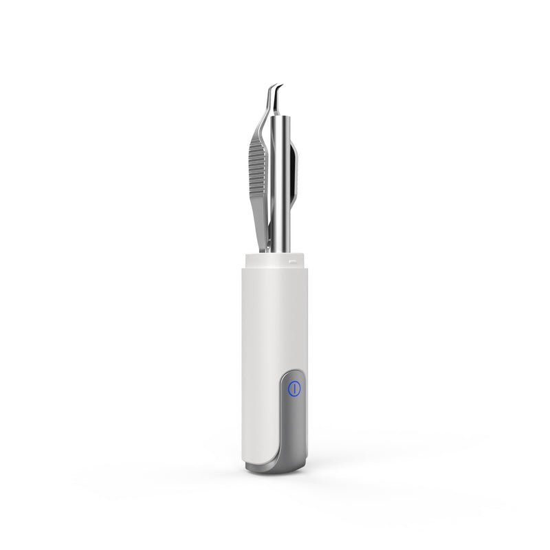 Blackhead Removal Tweezer with 1080p Camera, Ultimate Precision: Blackhead Removal with Camera - Perfect for Delicate Tasks! - - Eyebrow Tweezer, Pull White Hair (White)