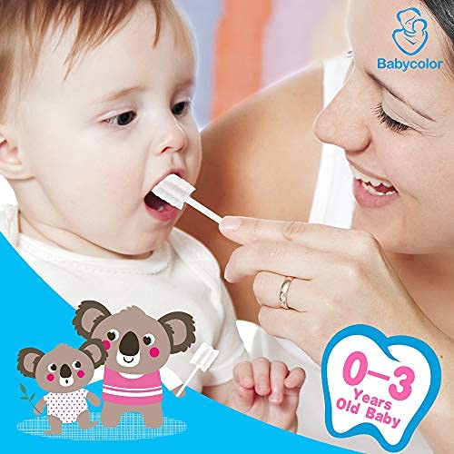 100-Pack Newborn Baby Tongue Cleaner & Soft Gauze Toothbrush - Infant Oral Cleaning Stick, Disposable, for 0-36 Months 100 Count (Pack of 1)