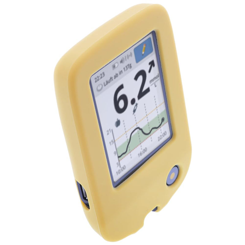 [Australia] - foto-kontor case compatible with Abbott Freestyle Libre 3 silicone protective case yellow silicone yellow 