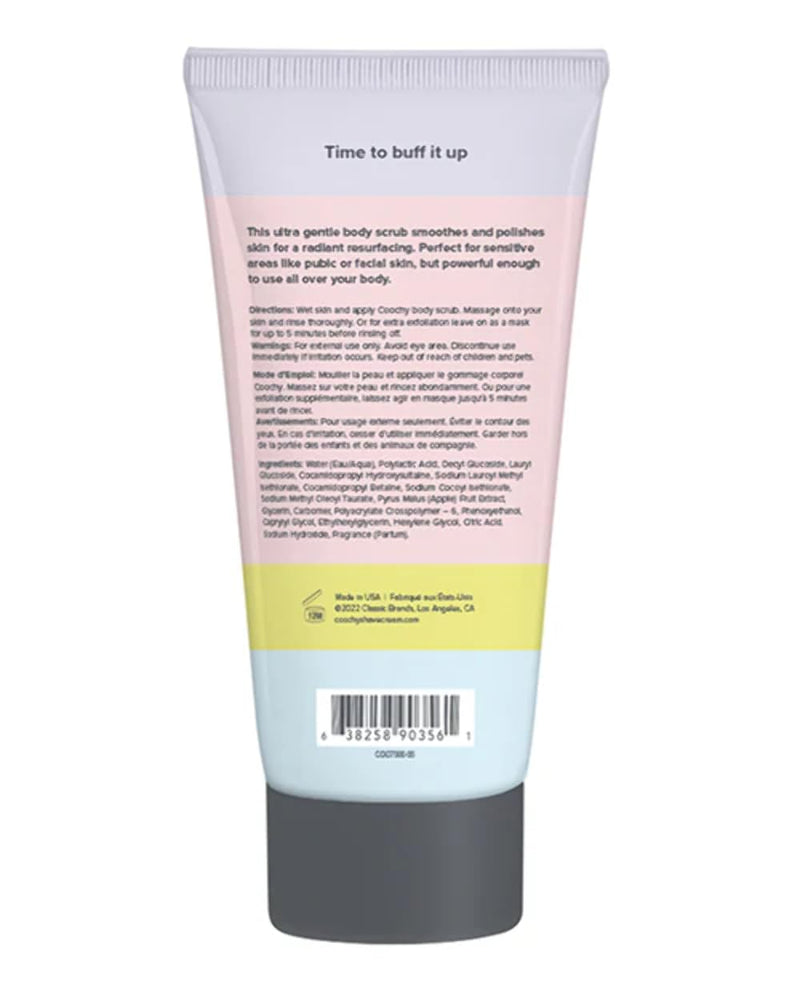 [Australia] - Coochy Ultra Smoothing Body Scrub | Gentle Exfoliating Body Scrub for Sensitive Skin | Removes Dead Skin Cells, Prevents Ingrowns | Paraben-free, Cruelty-free | Mango Coconut 5 oz/148 mL 5 Fl Oz (Pack of 1) Multi 