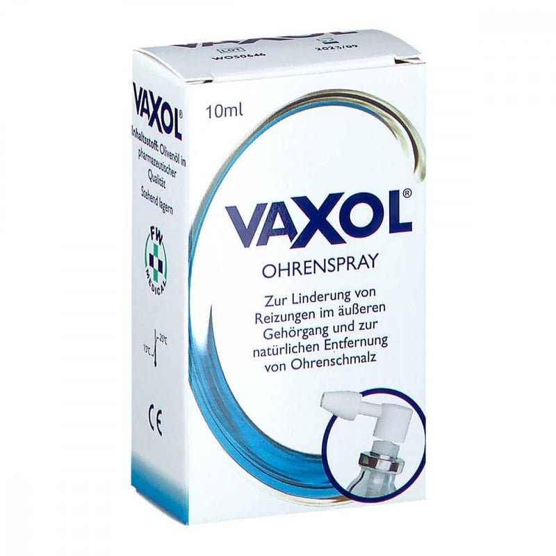 [Australia] - Vaxol EAR SPRAY: Removes excess and hardened earwax - Relieves itching & irritation - Pump spray system - Suitable for all ages (1+) - 10ml 