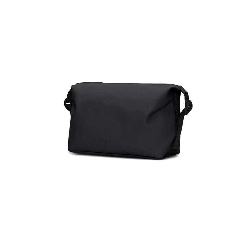 RAINS Weekend Wash Bag – Waterproof Toiletry, Makeup Kit Organizer, 1.2 gal | Waterproof toiletry bag, men & women; 4 L, coated zip, side compression buckles, Accessories, Cosmetics, Travel Essentials Black