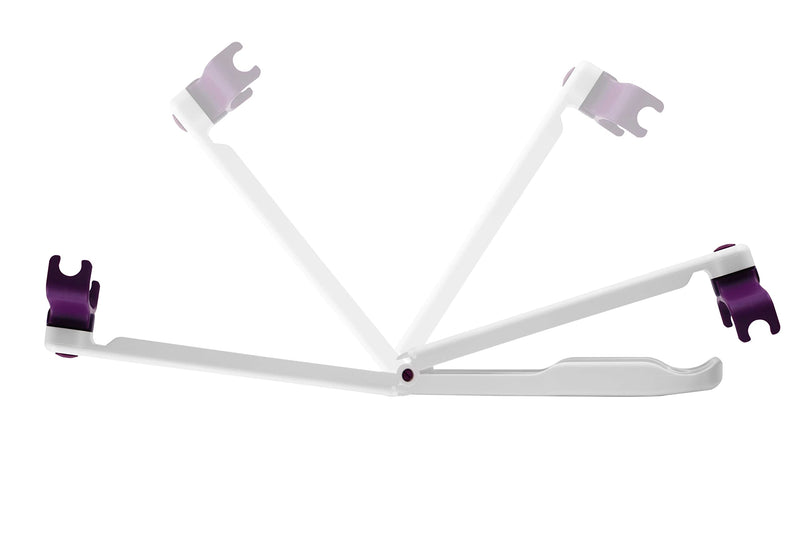 [Australia] - KMINA - Folding Lotion Applicator for Back (Includes Accessory Kit), Long Handled Sponge, Senior, Cream Foldable - Made in Europe 