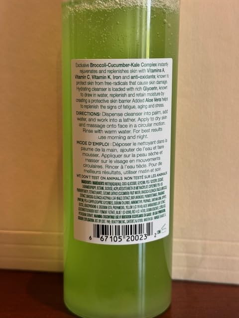 Earth To Skin Super Greens Nourishing Face Cleanser, Vitamin Enriched, Daily Face Wash for All Skin Types (4.7 Fl Oz) (Pack of 2) 4.73 Fl Oz (Pack of 2)