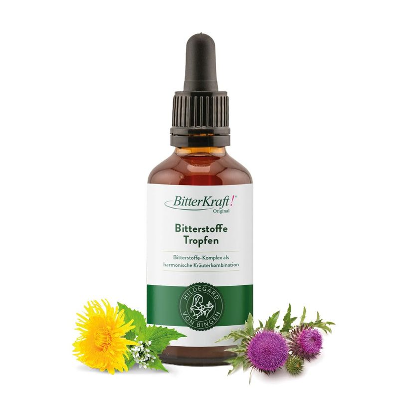 [Australia] - BitterKraft! Original organic bitter substances drops according to Hildegard von Bingen | high-dose bitter drops | 9 exquisite bitter herbs | 100% natural (50ml) 50 ml (pack of 1) 