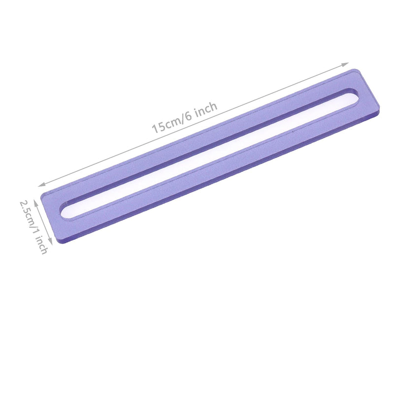 [Australia] - Pack of 2 Mahjong Line Reader Mahjong Line Finder Acrylic Mah Jong Card Line Guide (Purple) Purple 