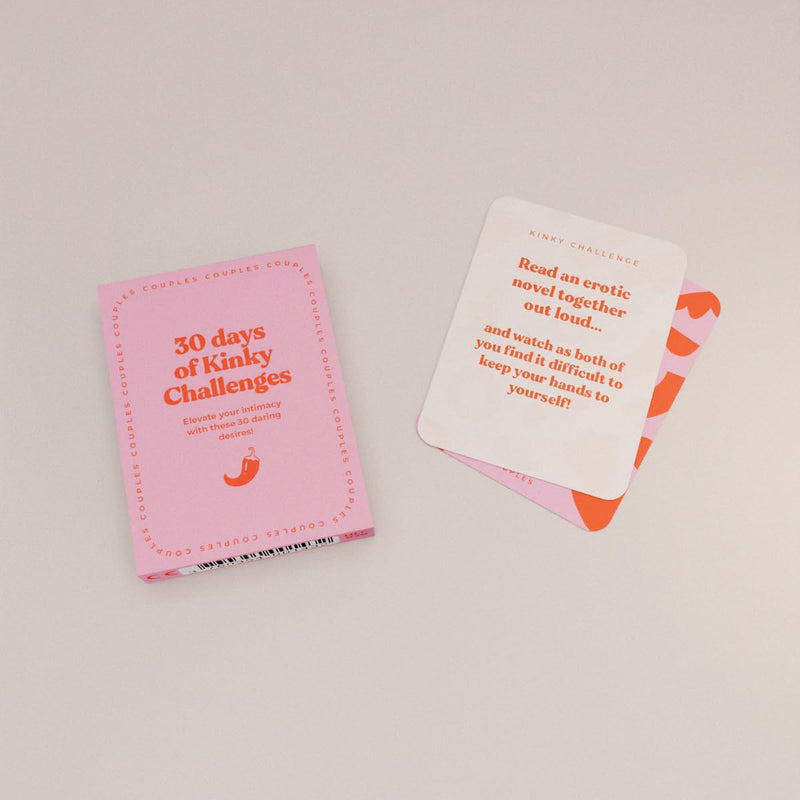 Lovebox 30 Days of Kinky Challenges: Couples Card Game for Intimacy and Exploration | Perfect Valentine’s Day Gift | Girlfriend, Boyfriend, Newlywed, Wife or Husband.