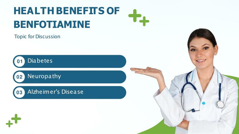 VITA PHARMA Benfotiamine 1000mg 60 Capsules, Healthy Blood Sugar Levels, Energy & Metabolism, Eye & Nerve Function, Nerve & Neuropathy Health
