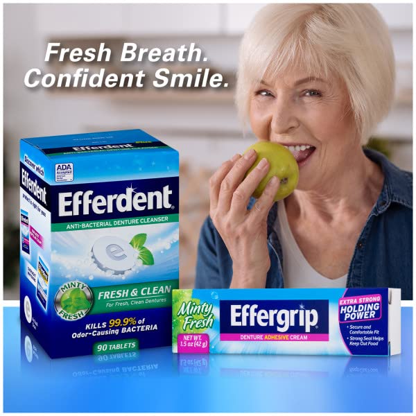 [Australia] - Effergrip Denture Adhesive Cream, Extra Strong Holding Power, 2.5 oz. (Pack of 6) 2.5 Ounce (Pack of 6) 