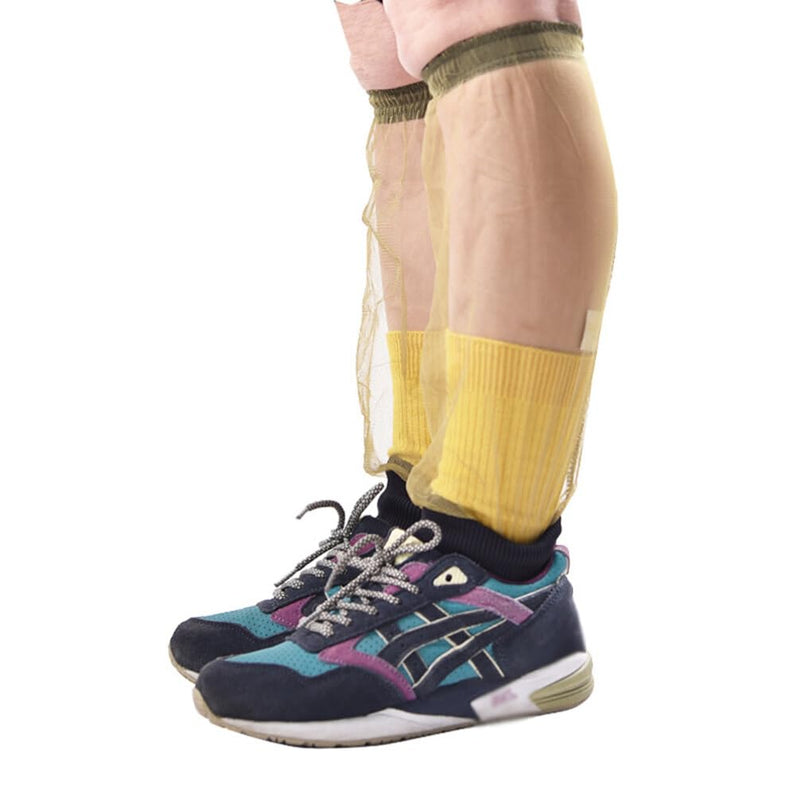 [Australia] - BESPORTBLE Anti Mosquito Net Leg Gaiters Sleeves Feet Protector Support Bug Pants for Outdoor Fishing Hunting Jungle - Green 