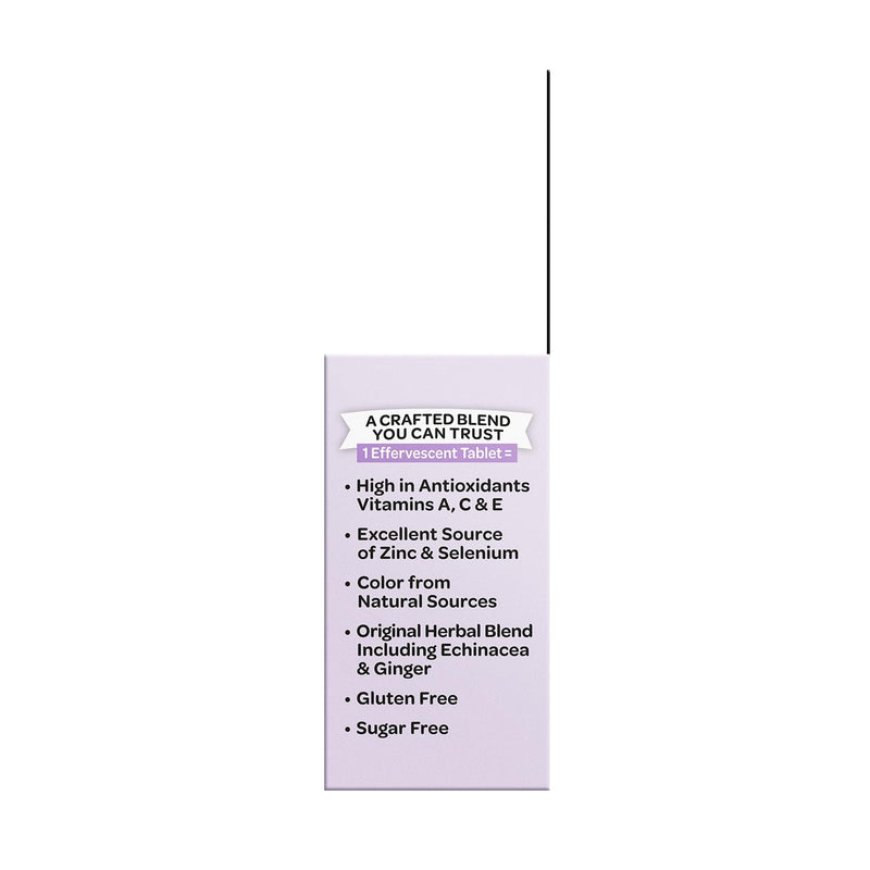 Airborne 1000mg Vitamin C Immune Support Elderberry Effervescent Tablets, 20ct 20 Count (Pack of 1)