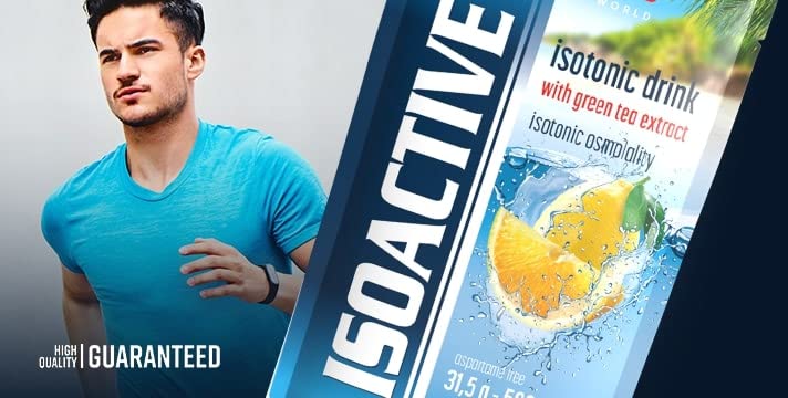 [Australia] - Activlab Isoactive Isotonic Drink | with GREEN TEA | Electrolytes | B vitamins | 20 x 31.5g | Lemon with green tea | 500 ml of a sports drink | practical bag | 3x laboratory tested 20 portions (pack of 20) 