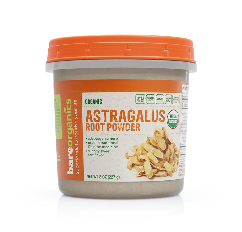 [Australia] - BareOrganics Astragalus Root Powder, Superfood Powder, Organic Dietary Supplement, 8 Ounce 