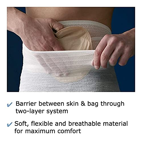 [Australia] - Corsinel StomaSafe Classic (Pack of 3) Ostomy/Hernia Light Support (White, M (38-46in) by TYTEX 