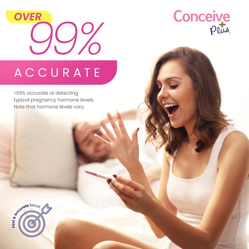 CONCEIVE PLUS Early Detection Midstream Pregnancy Test | HCG Test 10 MIU | Discreet Test | 6 Days Sooner - Highly Sensitive, Fast Results in 3 Minutes - 2 Pack