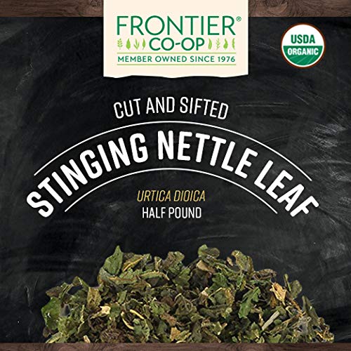 [Australia] - Frontier Co-op Stinging Nettle Leaf, 1/2-Pound, Cut & Sifted for Teas, Soups, Smoothies and Stir Frys (Packaging may vary) 
