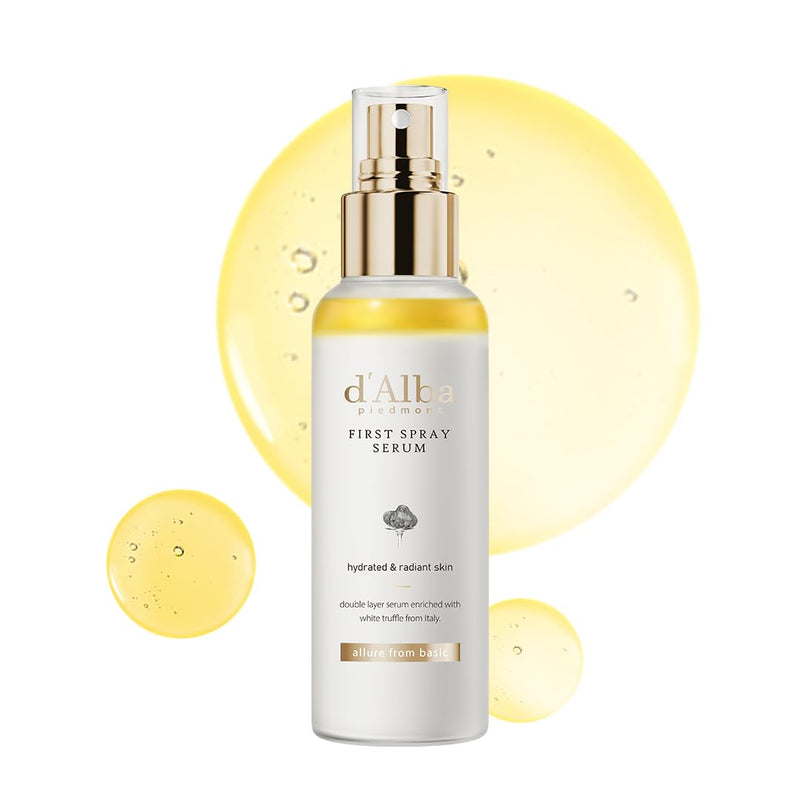 [Australia] - d'alba Piedmont Italian White Truffle First Spray Serum, Vegan Skin Care, Light-weight Face Moisturizer, Glow Serum for Radiant Skin, Non Comedogenic, All In One Mist, Korean Skin Care (3.38 fl oz.) 3.38 fl oz. 