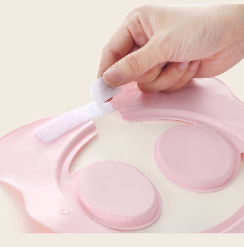 [Australia] - Shower Cap for Kids, Baby Shower Cap bath wash Shampoo rinser shield Hat Adjustable head hair Visor Protection Toddler and Children,Prevent water from entering eyes and ears(Pink) Pink 