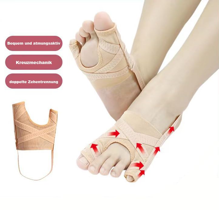 [Australia] - LAPLUIE Hallux Valgus Corrector, Big Toe Tail Toe Pain Relief, Hallux Valgus Bandage, Hammer Toe Correction (L) L 