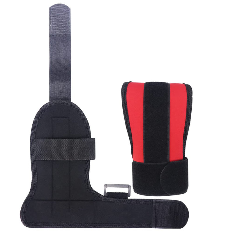 1pc Hand Fist Finger Gloves for Stroke Brace Rehabilitation Training Equipment Finger Auxiliary Gloves Hand Brace for Hemiplegia Elderly Athlete Finger (red) red