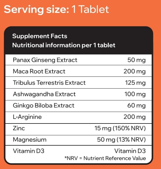 Ronly Vitality Light – 30 Blue Tablets 50mg | Powerful Herbal Supplement for Men | Enhances Strength, Energy & Endurance | Advanced Men’s Energy & Performance Complex with Ginseng & Zinc | UK Made 30 count (Pack of 1)