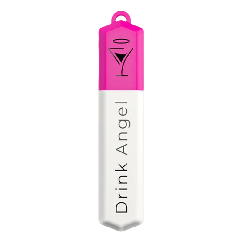 Spike Test Capsule Neon Pink Edition | Clinically Tested Drink Spiking Test Strips | UK Approved & California Compliant | Keyring Capsule with 10 Tests | Nights Out, Clubs, Parties
