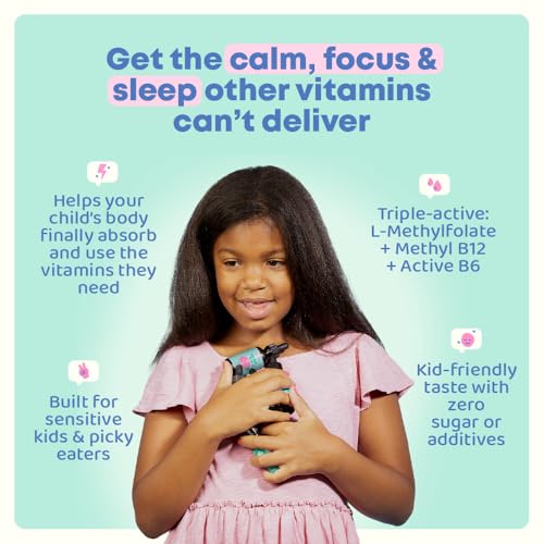 JoySpring Methylfolate for Kids | 5-MTHF Plus Methyl B12 with B6 (P5P) - MethylBee - MTHFR Supplement Kids B12 Vitamin | Folinic Acid Alternative | Berry Lemonade Drops | 30 Servings (Pack of 2) 1 Fl Oz (Pack of 2)