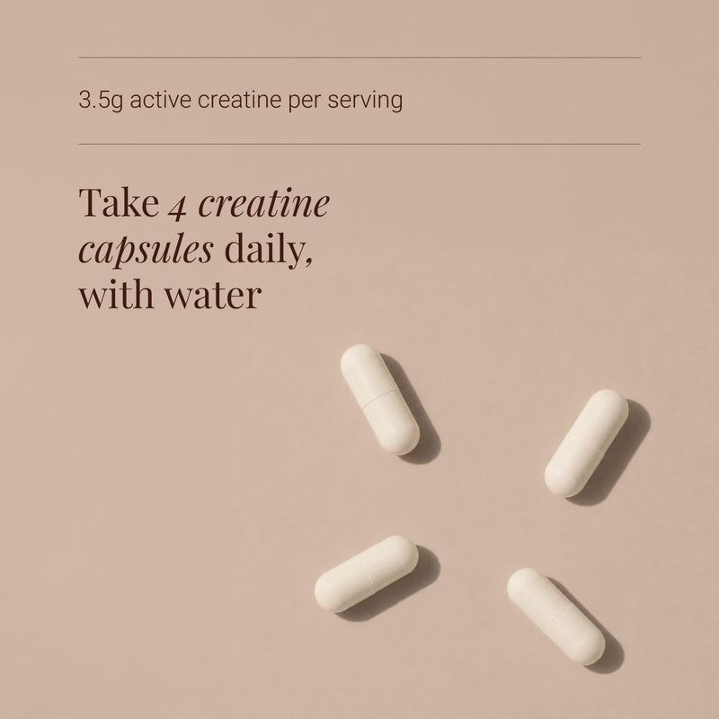 Creatine Monohydrate Capsules 120 Vegan Caps – 3.5g Daily Serving – 99.9% Pure Creavitalis® – Strength, Recovery & Mental Focus Support – Creatine for Women – Gym Supplements for Men