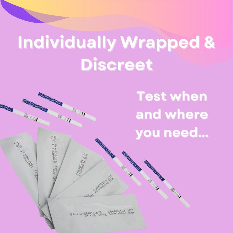Rapid Detect HCG Pregnancy Test Strips (20 Count) Easy to Use, Home Pregnancy Test Strips, Indivdually Wrapped & Reliable