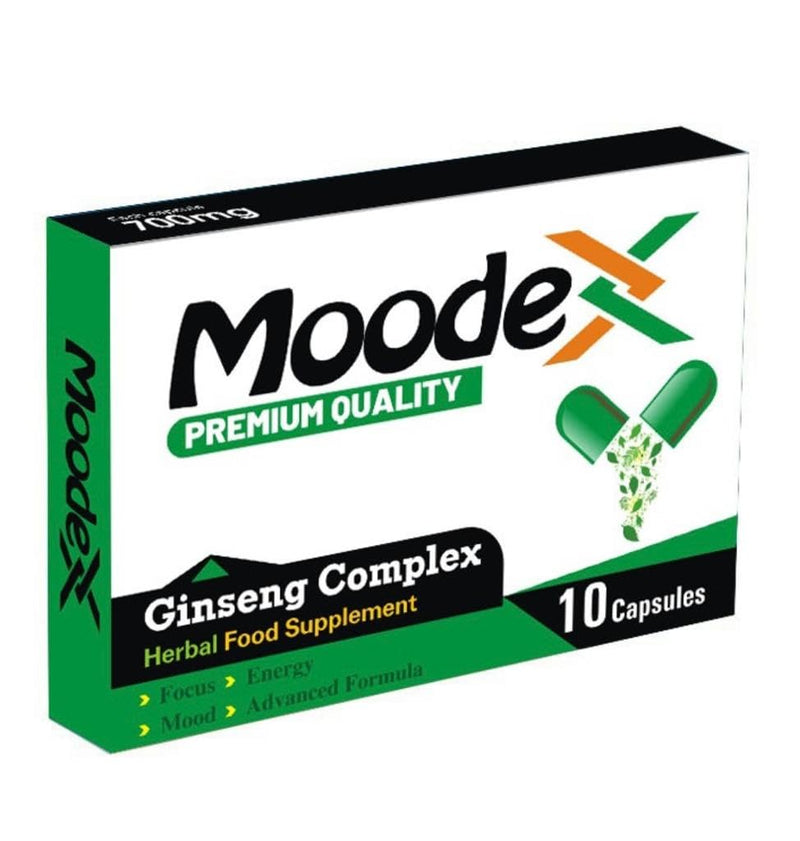 Extra Strong MoodeX Green-New Stronger for Longer Formula for Men - Ultra Strong Performance Enhancing Pills, Stamina Endurance Booster Green Supplement Pills for Men - 10 Ginseng Capsules 700MG