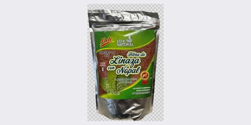 [Australia] - Linaza con Nopal Forte 8oz 100% Natural Blend of Ground Linaza - Nopal Cactus Powder Mix Extremely Effective Flaxseed & Nopal Powder Mix 8oz Dietary Supplement 