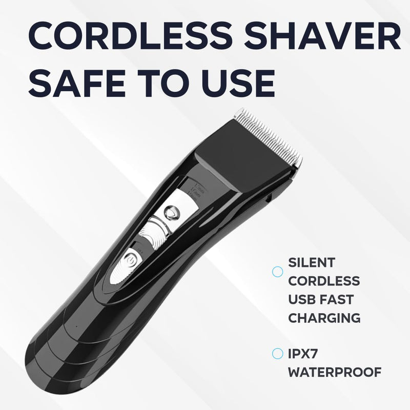 [Australia] - HAUSBELL Cordless Rechargeable Hair Clippers for Men, Women & Kids - Adjustable 4-Position Blade, Beard Trimmer, Professional Home Hair Cutting Kit with Travel Case, Barber Clippers 