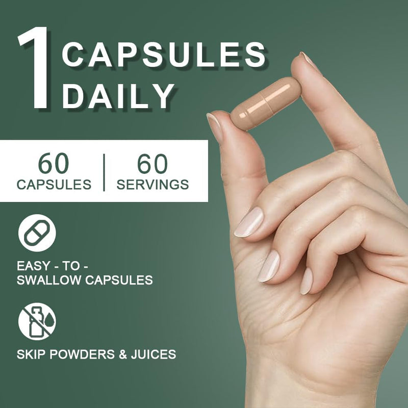 [Australia] - Black Cohosh Capsules,3000mg Strength,Black Cohosh Supplements for Women Menopause Hot Flashes,Non-GMO,60 Vegetarian Capsules 