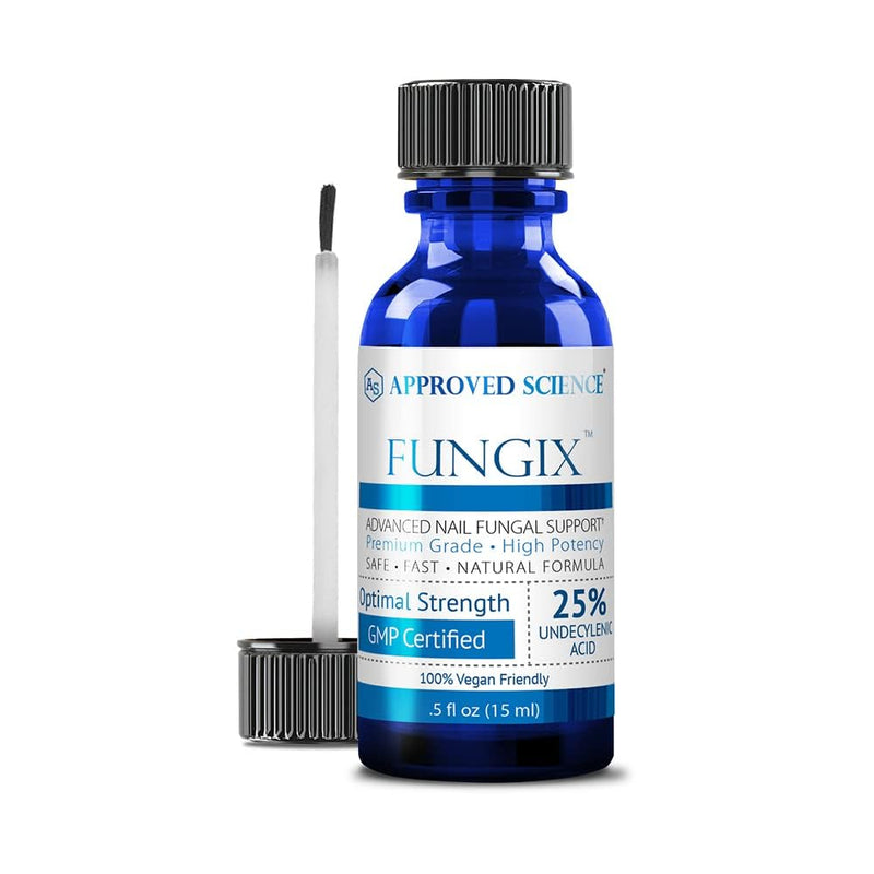 [Australia] - Fungix with 25% Undecylenic Acid, Antifungal Nail Solution with Tea Tree Oil, All Natural Best Fungus Toenail Treatment for Effective Results by Approved Science - Pack of 1 0.5 Fl Oz (Pack of 1) 