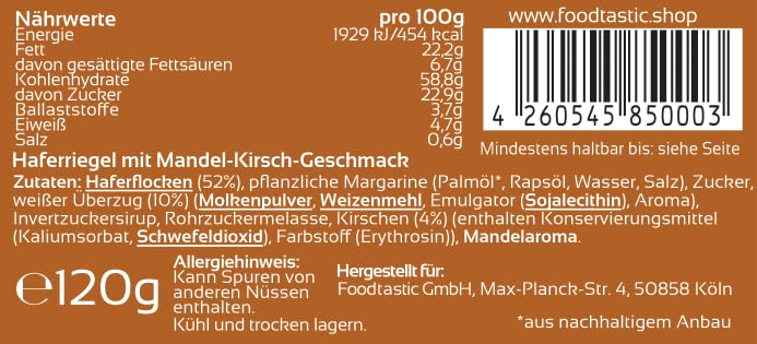 [Australia] - Foodtastic Power Cakes Mix Box (24 x 120g) | delicious, juicy oat bars | handmade Flapjack energy bars made from oatmeal 