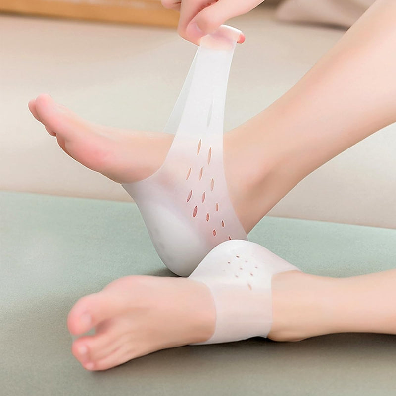 [Australia] - FERCAISH 1 pair of silicone heel protectors, height increasing insoles, invisible heel cushions, heel pad gel, heel spur insoles for men women 3 cm 