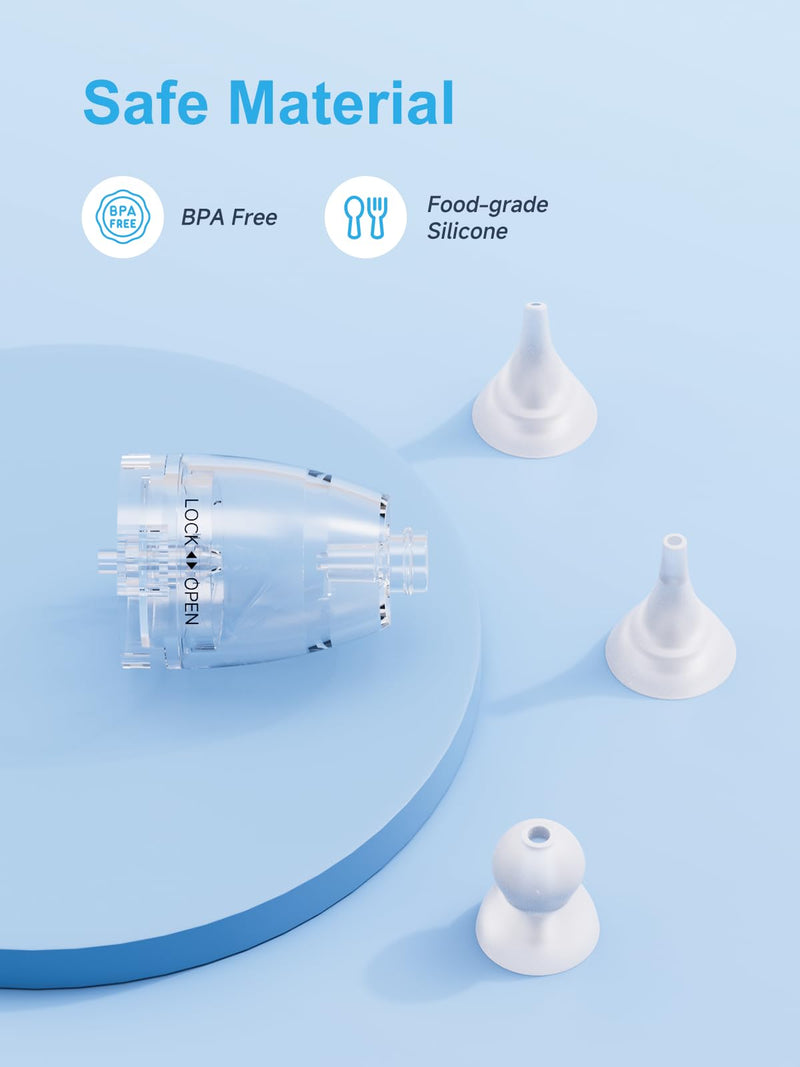 [Australia] - Nasal Aspirator Replacement Parts Compatible with GROWNSY/ X-Bosak / HEYVALUE Nose Sucker for Baby & Toddlers, Suction Chamber and 6pcs Silicone Tips Replacement Kit 1 chamber & 6 tips 
