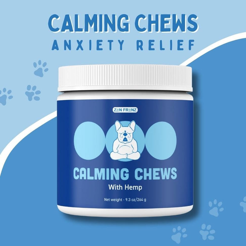 Zen Bites - Calming Chews for Pets - 120 Count - Organic Hemp Treats for Dogs & Cats - Stress Relief - Promotes Relaxation - Thunderstorms - Fireworks - Travel Friendly Duck 120 Count (Pack of 1) - PawsPlanet Australia