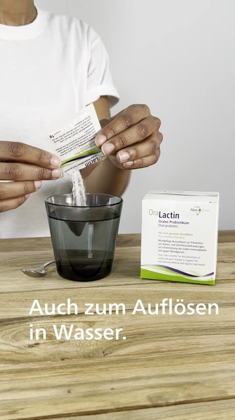 [Australia] - ApaCare OraLactin oral probiotic powder | Probiotic for advanced dental and oral care | For fresh breath and healthy oral flora | 30 sachets 