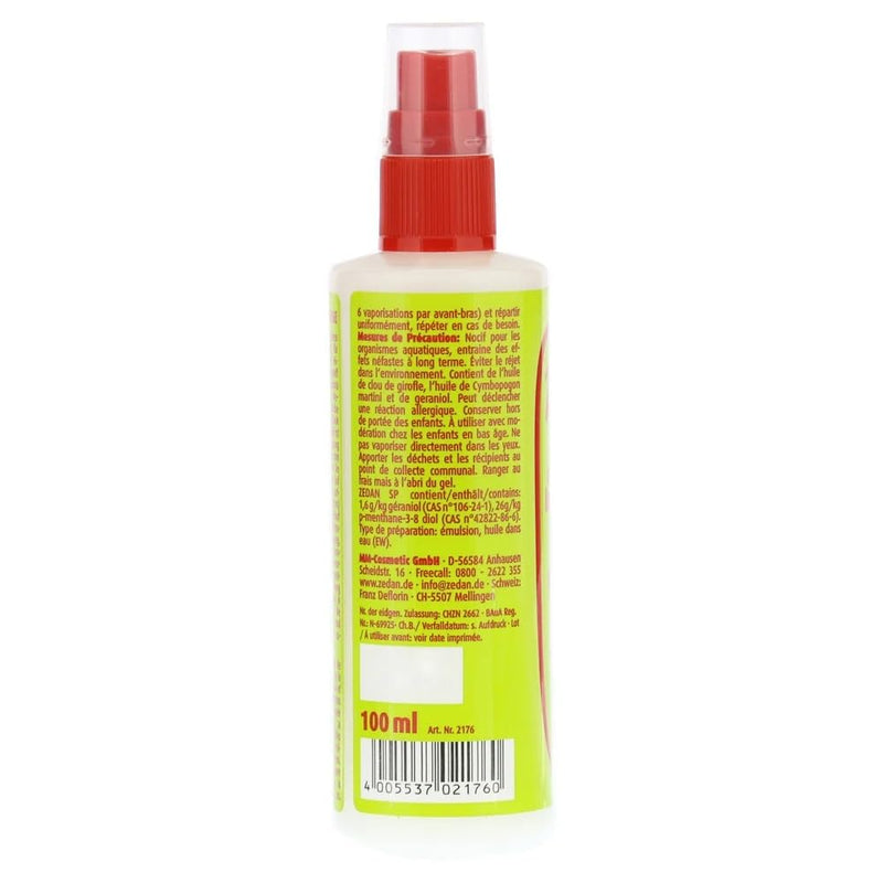 [Australia] - Zedan - insect protection spray lotion - natural skin protection against mosquitoes, wasps, horseflies and others, pack of 1 (1 x 100 ml) 