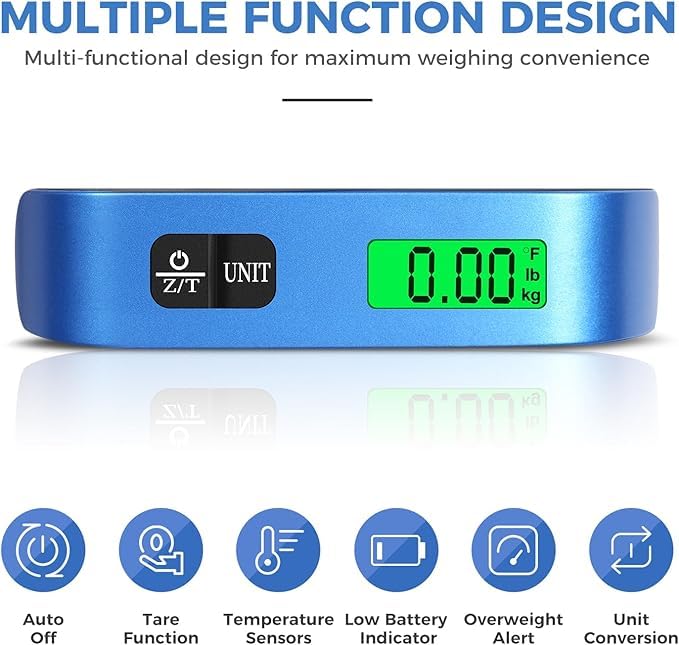 BAGAIL 8 Set Packing Cubes and Digital Luggage Scale