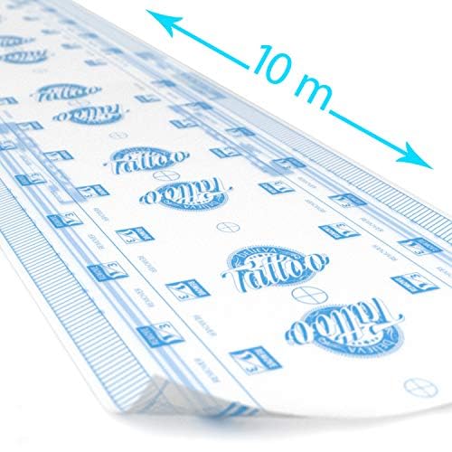 Believa Tattoo Protection Film - Transparent and breathable tattoo film for freshly tattooed skin - 10m x 15cm (roll) 1 Roll (10m x 15cm)