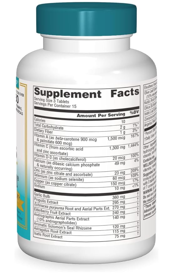 Immune Support & Wellness Natural Source Tablets, 45 Tablets