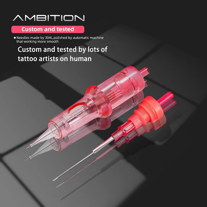 [Australia] - Ambition 20Pcs Disposable Tattoo Cartridge Needles Bugpin 5F - 0.3MM Permanent Makeup Eyebrows Eyeliner Lips & SMP Tattoo Cartridge Supplies for Rotary Tattoo Pen Machine (1005F) 1005F 