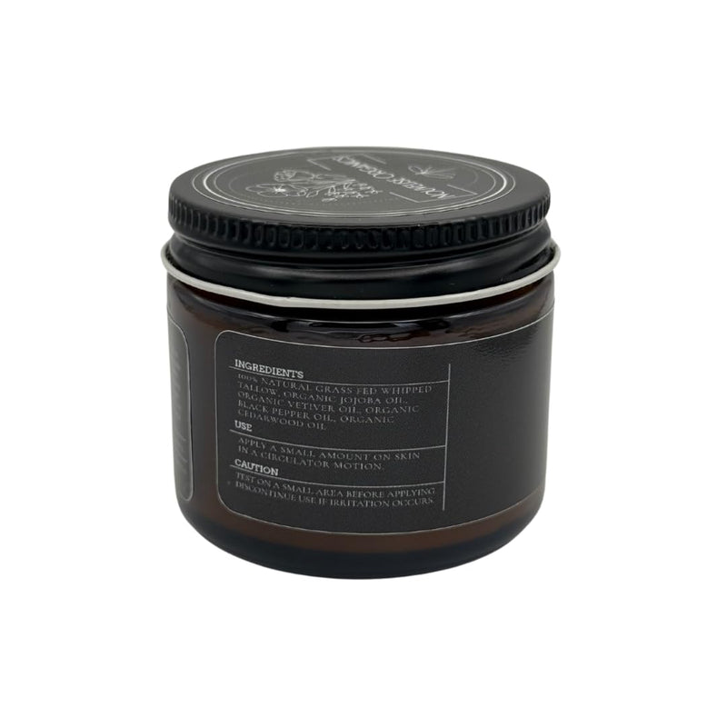 Lumberjack - Whipped Tallow Moisturizer - Cedarwood, Black Pepper, Vetiver, Juniper - 100% Natural Grass-Fed Tallow & Organic Jojoba. Chemical-Free. For Dry, Sensitive & Eczema Prone Skin.- 1.7oz Lumberjack 1.7 Fl Oz (Pack of 1)