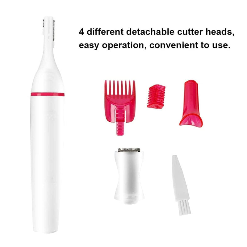 [Australia] - Electric Shaver for Women, 2 in 1 Eyebrow Razor and Painless Eyebrow Epilator for Face Eyebrow Lip Nose Legs Armpit Bikini Electric Shaver 