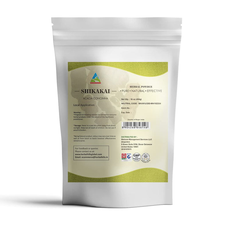 [Australia] - HERBAL HILLS Organic Gurmar Powder & Shikakai Powder | Pack of 2 (16 oz each) | Best for Healthy Life 