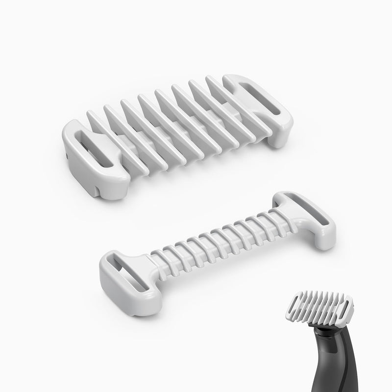 [Australia] - Attachments Intimate Skin Protection and 3mm Body Comb for O Blade QP2734 QP2824 QP2520 QP2530 QP6551 QP6530 Hybrid Electric Trimmer Attachments Accessories, 2pcs 